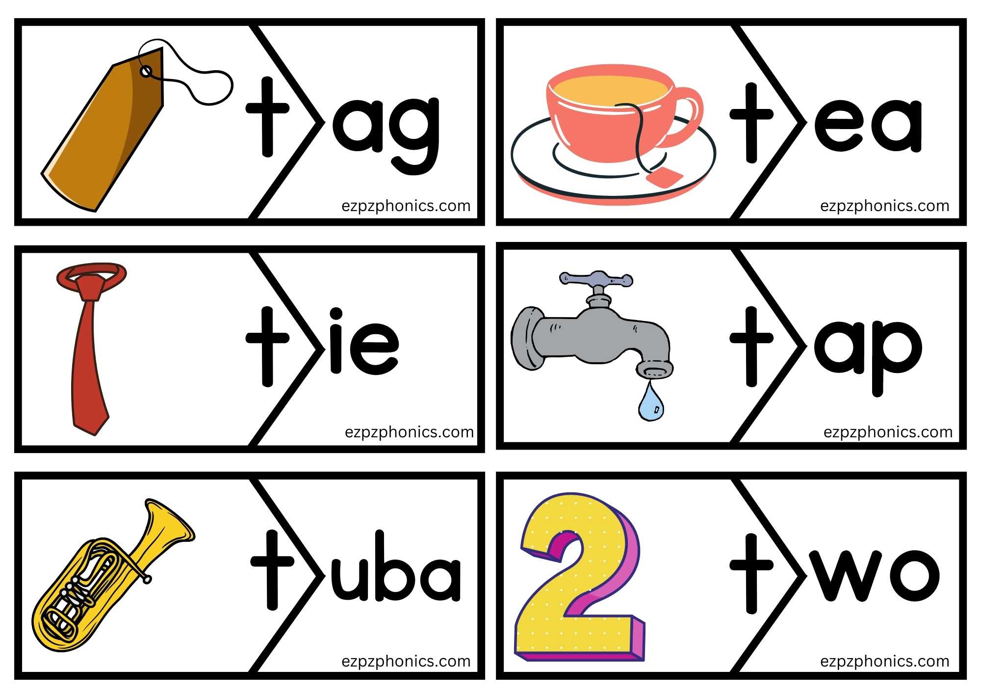 Letter T Puzzle Word Match 1